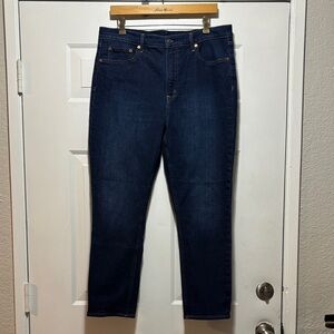 GAP Women's Vintage Slim High Rise Dark Blue Ankle Length Jeans